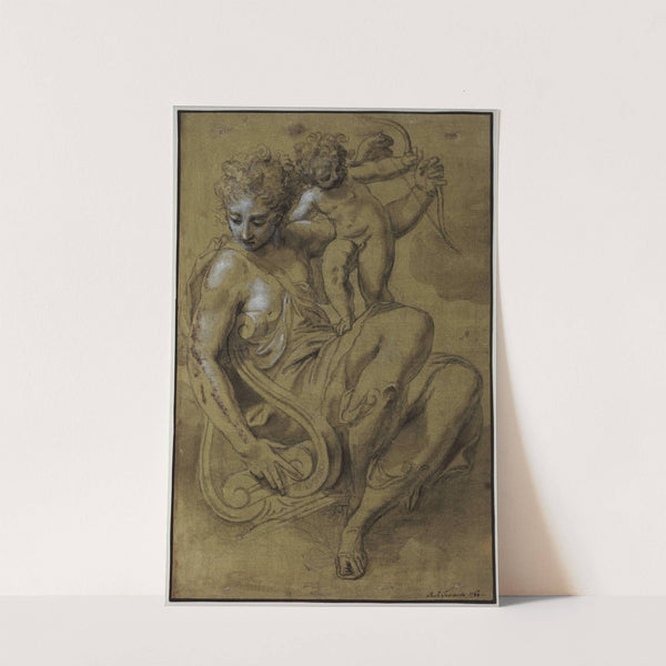 Sappho and Eros by Paolo Farinati