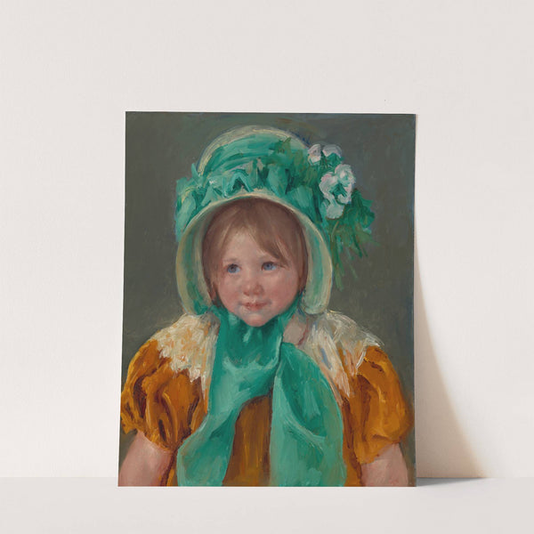 Sara in a Green Bonnet (ca. 1901) by Mary Cassatt