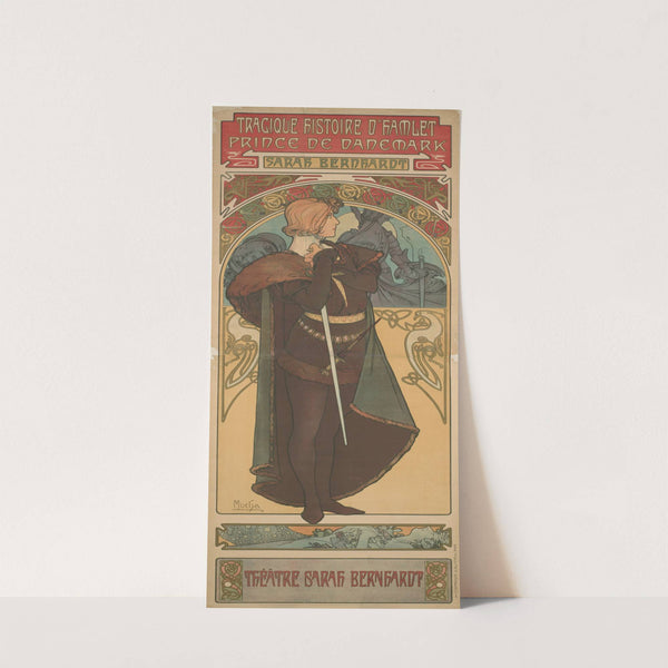 Sarah Bernhardt as Hamlet (1899) by Alphonse Mucha