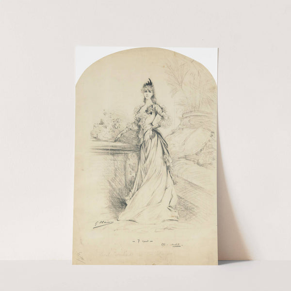 Sarah Bernhardt in l'Etrangère by Georges Jules Victor Clairin