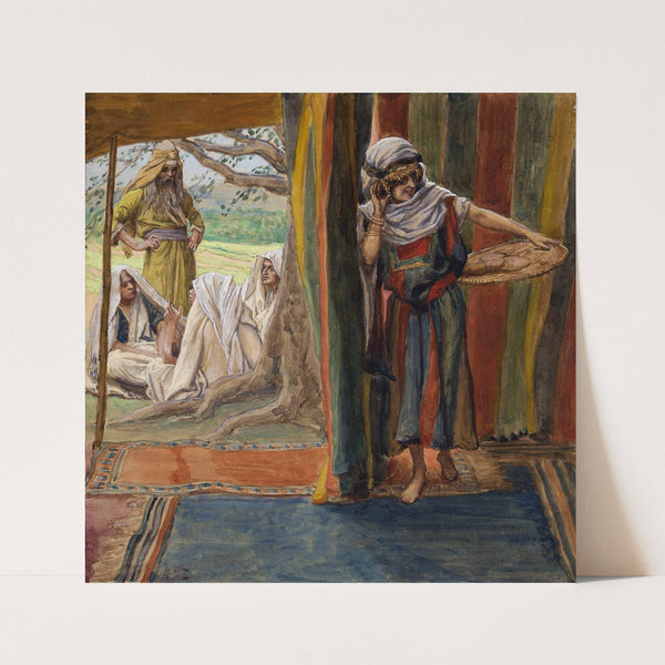 Sarah Hears and Laughs by James Tissot