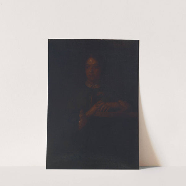 Sarah Leaning on a Bannister (ca. 1840) by William Page