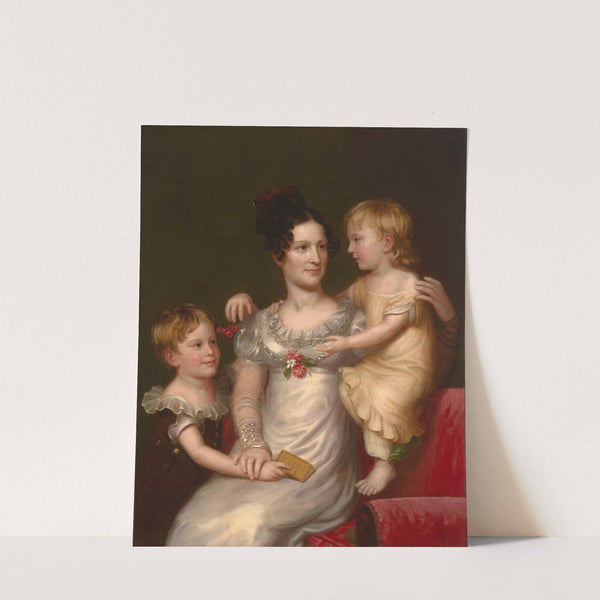 Sarah Weston Seaton with her Children Augustine and Julia (1815) by Charles Bird King