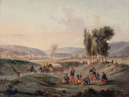 Sarrebruck après la bataille, le 5 août 1870