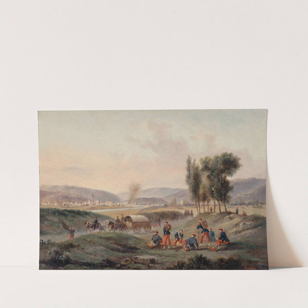 Sarrebruck après la bataille, le 5 août 1870 by Gustave Boulanger