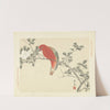Sasanqua camellia and chattering lory parrot (1892) by Matsumura Keibun
