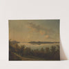 Saska Kępa – Landscape at sunset by Jan Feliks Piwarski