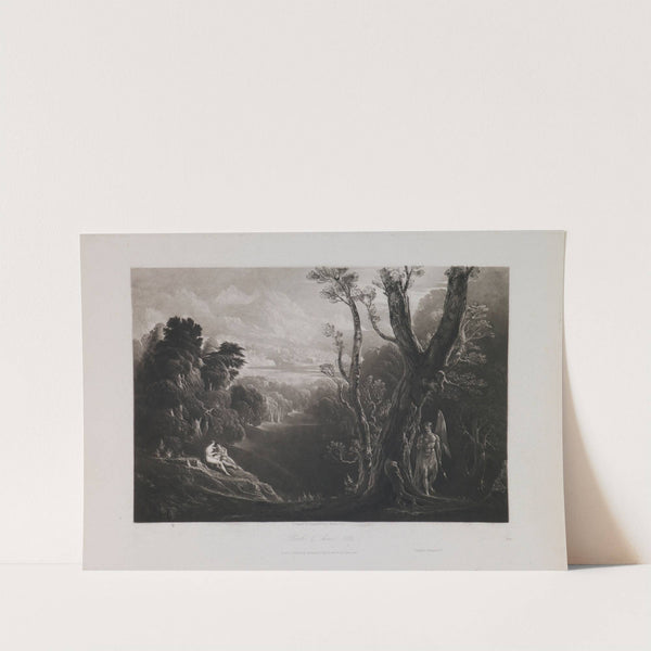 Satan Contemplating Adam and Eve in Paradise (Book 4, Line 502) (1824–1827) by John Martin