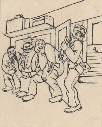 Satirical Drawing for a Magazine IV.