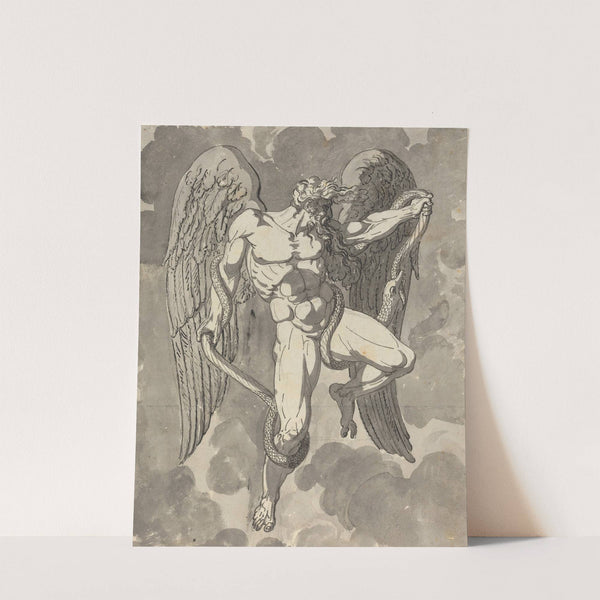 Saturn Wrestling with a Snake by Tommaso Minardi