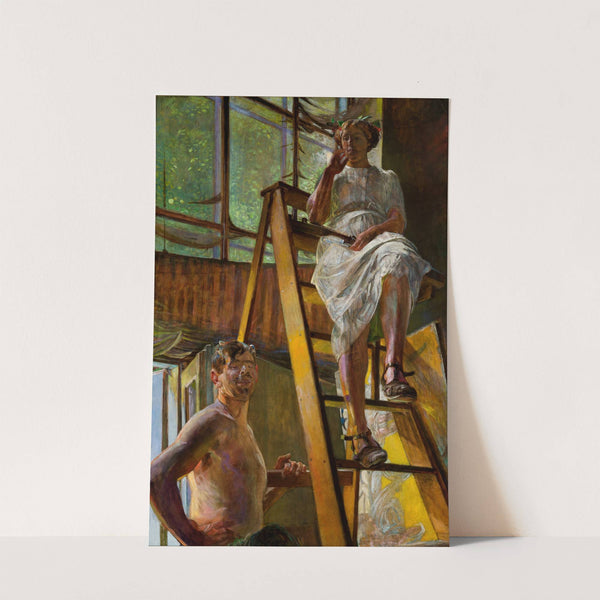 Satyr and a Model by Jacek Malczewski