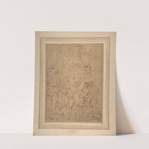 Satyr and Nymphs Dancing by Raymond de La Fage