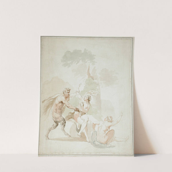 Satyr Attacking Two Nude Bathers (18th century) by Giovanni Battista Cipriani