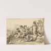 Satyr Family in a Wild Landscape (ca. 1771–91) by Giovanni Domenico Tiepolo