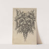 Satyr Mask with a Spiral-Shaped Beard and Ivy Grouped Around Each Horn (1635–1645) by François Chauveau