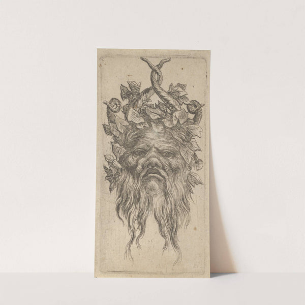 Satyr Mask with Hooked Horns and an Ivy Wreath (1635–1645) by François Chauveau