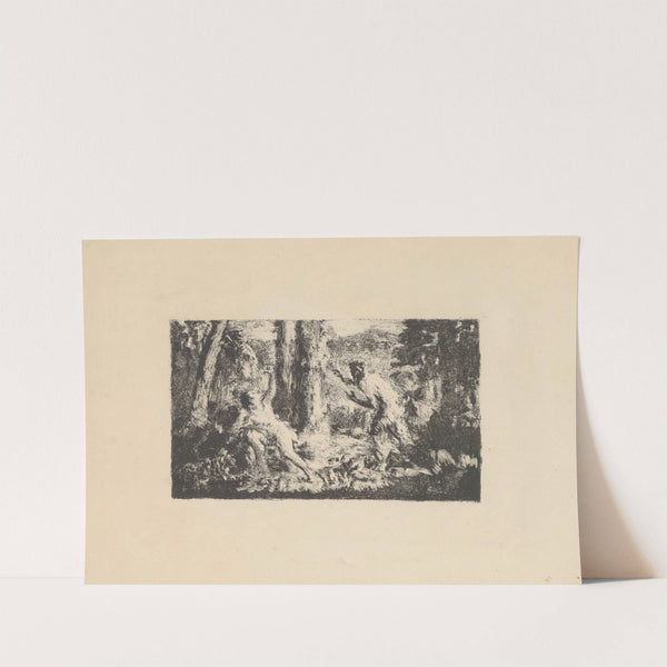 Satyre courant derrière une nymphe by Ker-Xavier Roussel