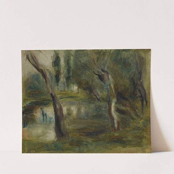 Saule au bord d'une mare by Pierre-Auguste Renoir