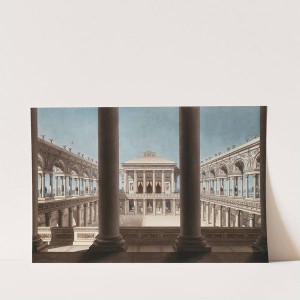 Säulengänge, einen Hof umschließend by Giorgio Fuentes