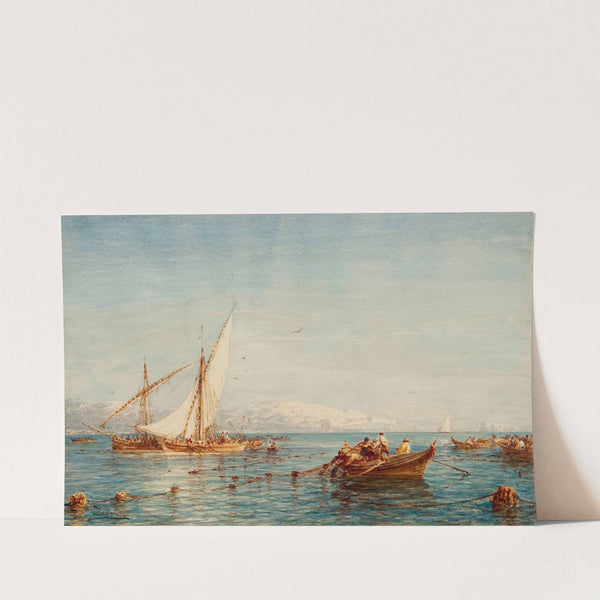 Sausset, Environs De Marseille, La Pêche Au Thon by Félix Ziem