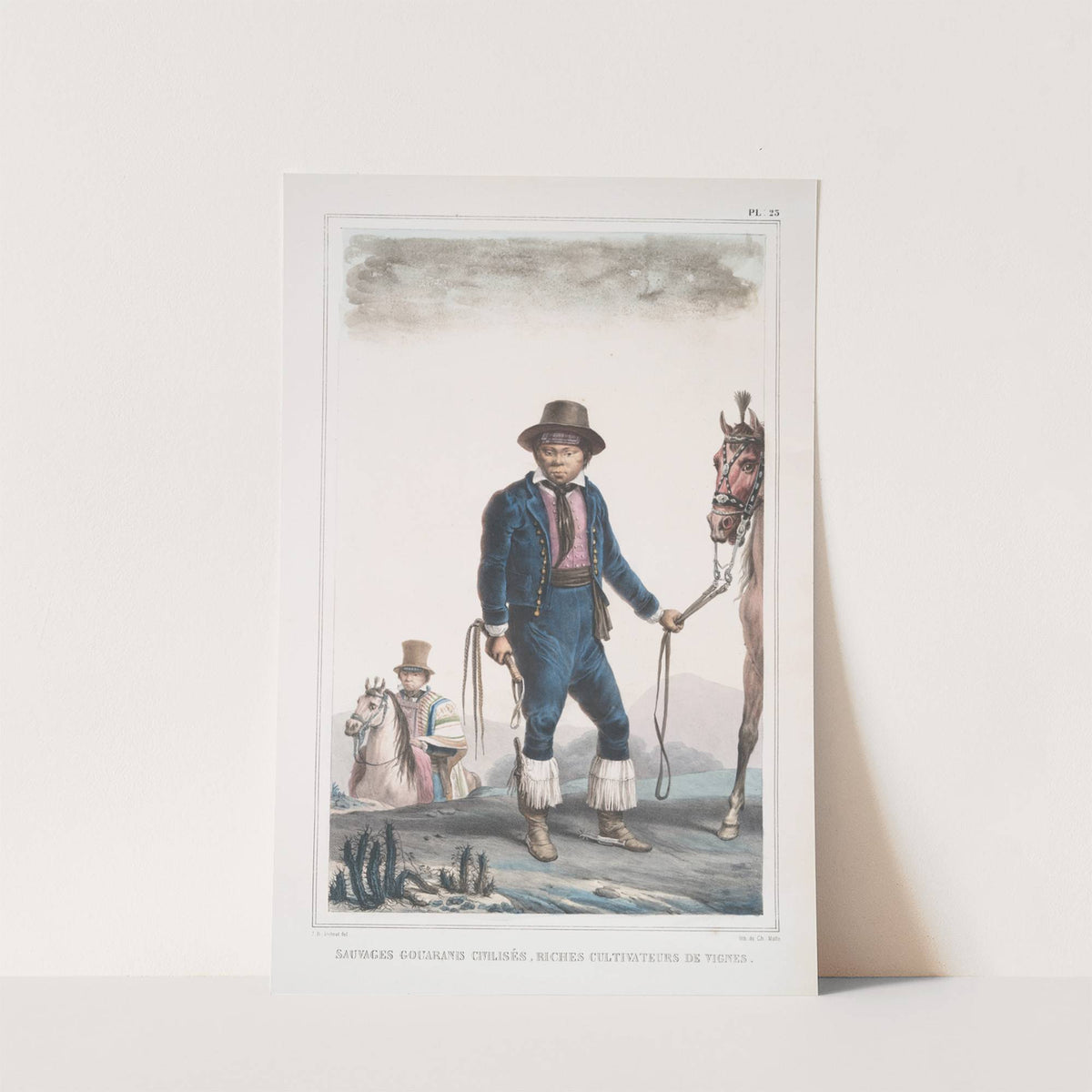 Sauvages Gouaranis civilisés, riches cultivateurs de vignes by Jean Baptiste Debret