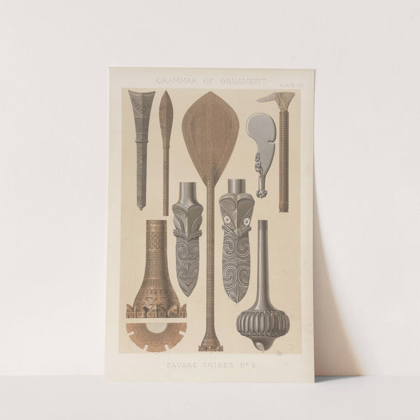 Savage Tribes No. 3 (1856) by Owen Jones