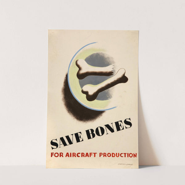 Save bones for aircraft production by Tom Eckersley