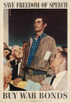Save freedom of speech. Buy war bonds