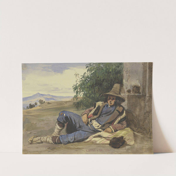 Savoyarde, am Boden liegend (1840) by Carl Friedrich Heinrich Werner