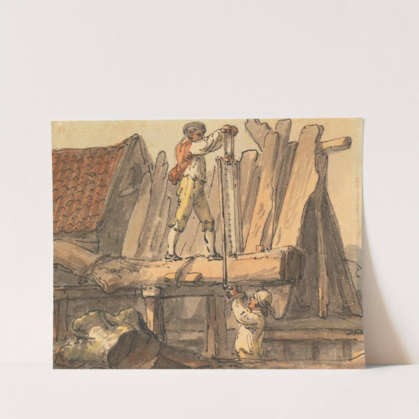 Sawed into Planks by Julius Caesar Ibbetson