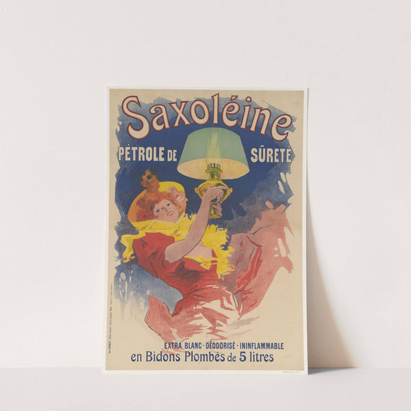Saxoléine pétrole de sûreté. Extra blanc. Déodorisé. Ininflammable (1901) by Jules Chéret