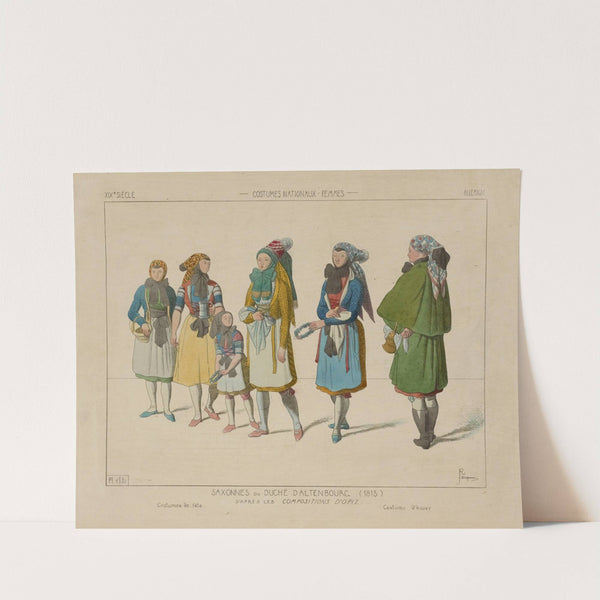 Saxonnes du duché Daltenbourg (1815) by Raphaël Jacquemin