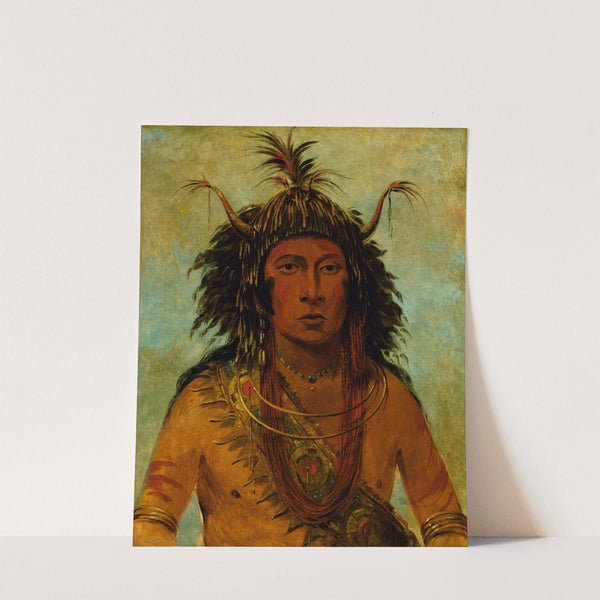 Say-Say-Gon, Hail Storm, War Chief by George Catlin