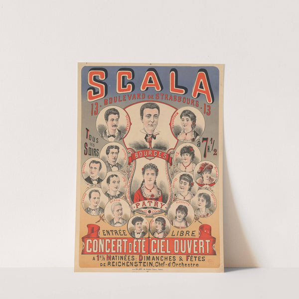 Scala…, Bourgès, Patry… – concert d’été, ciel ouvert (1880) by Imp. Emile Lévy