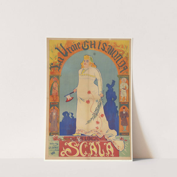 Scala. La Vraie Ghismonda (1895) by Lith. G. Bataille