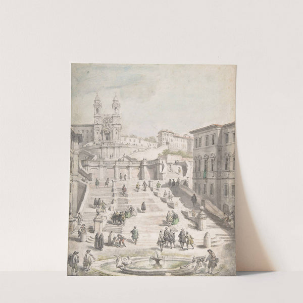 Scalinata della Trinità dei Monti by Giovanni Paolo Panini