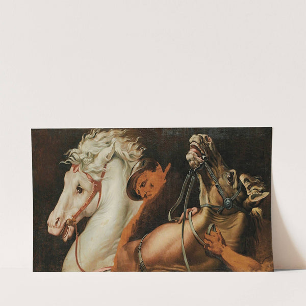Scared horses, after Raffaello by Jean-Baptiste Auguste Vinchon