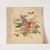 Scarlet and green parrot and wild roses (1882) by Louis Prang & Co.