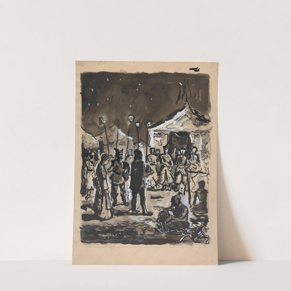 Scena historyczna - w obozie wojsk tureckich by Ivan Ivanec