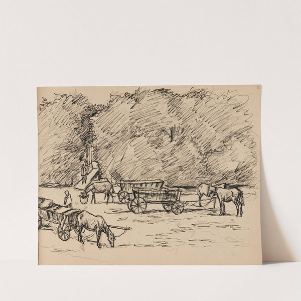 scena rodzajowa na wsi. by Ivan Ivanec