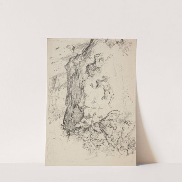 Scena walki toczonej nad przepaścią by Ivan Ivanec