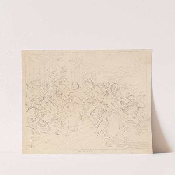 Scene at a dance (1840-1850) by Felix Octavius Carr Darley