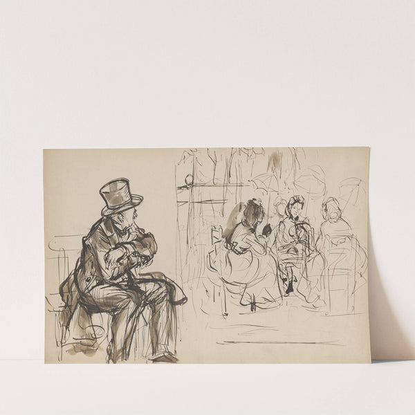 Scene at a Paris Cafe by Alfred Dehodencq