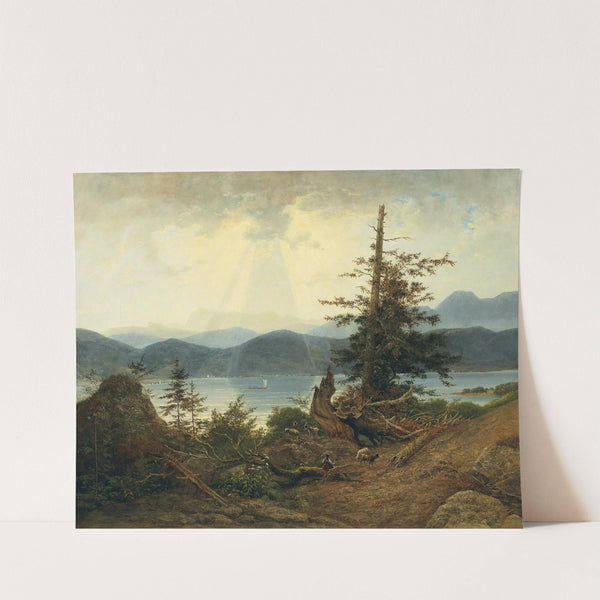 Scene at Attersee by Josef Feid