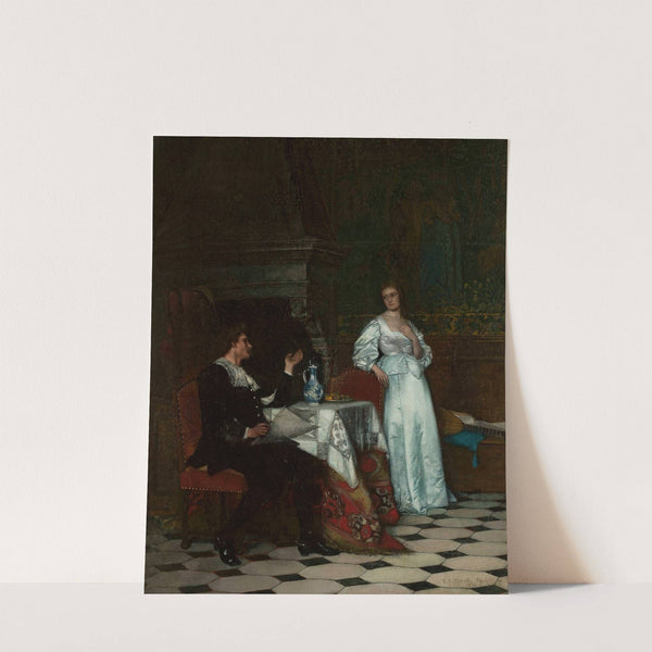 Scene by the fireplace by Roman Padlewski