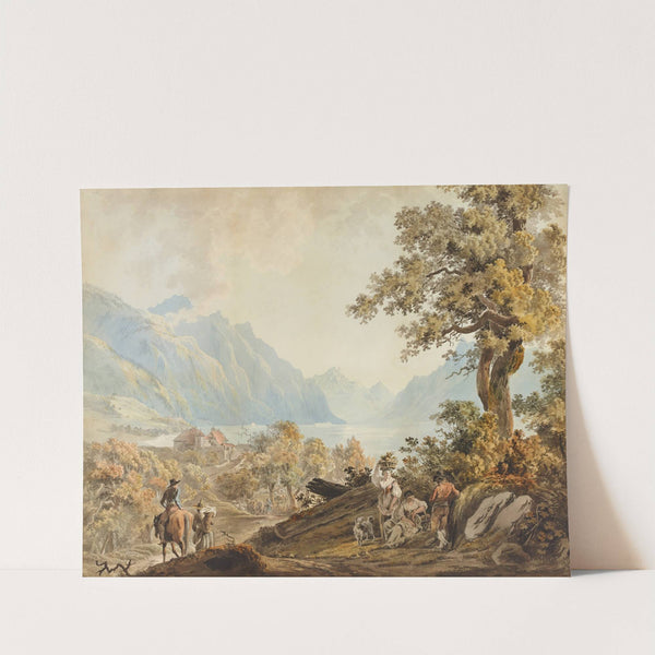 Scène champêtre près de Clarens by Johann Karl Müllener