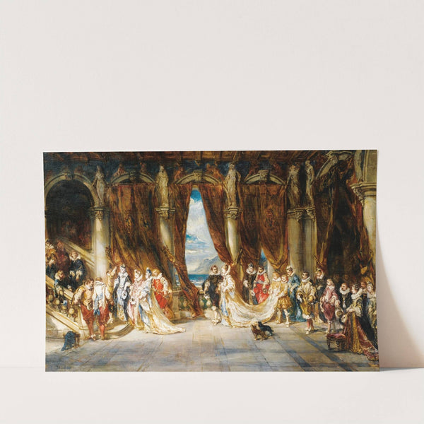 Scène de bal by Eugène Isabey