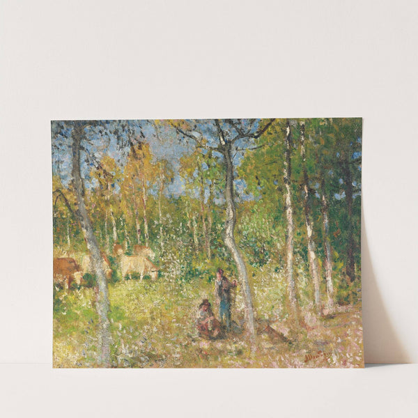 Scène De Campagne by Pierre-Eugène Montézin