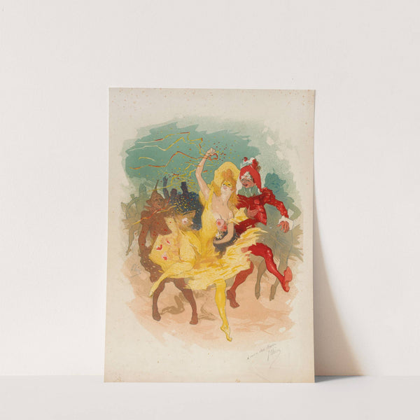Scène de carnaval by Jules Chéret