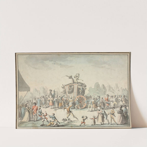 Scène de Carnaval by Philibert-Louis Debucourt